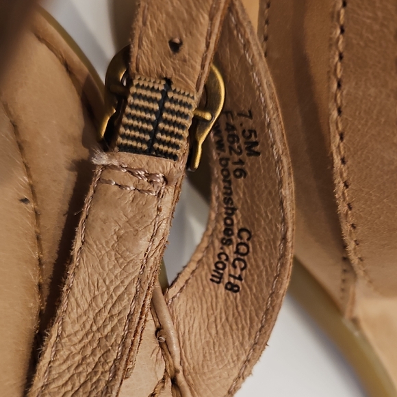 Born Alice Brown Leather Sandals Size 7.5M - Picture 8 of 10